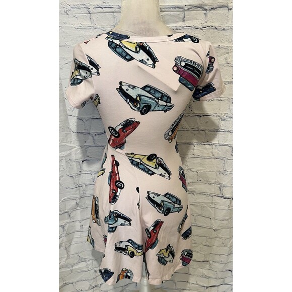 Joyrich Car Skater Pink Cotton Blend Dress Size Small - Picture 4 of 6